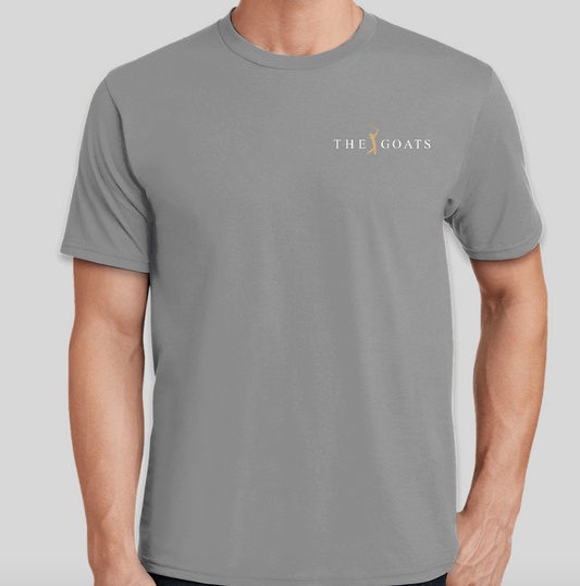 The Goats - Gray and Gold (Left Pocket Square)