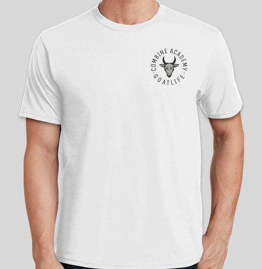 Combine Academy Goatlife (Circle - Chest Pocket) - White