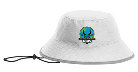 Combine Academy Bucket Hat - Goat w/ Globe - White